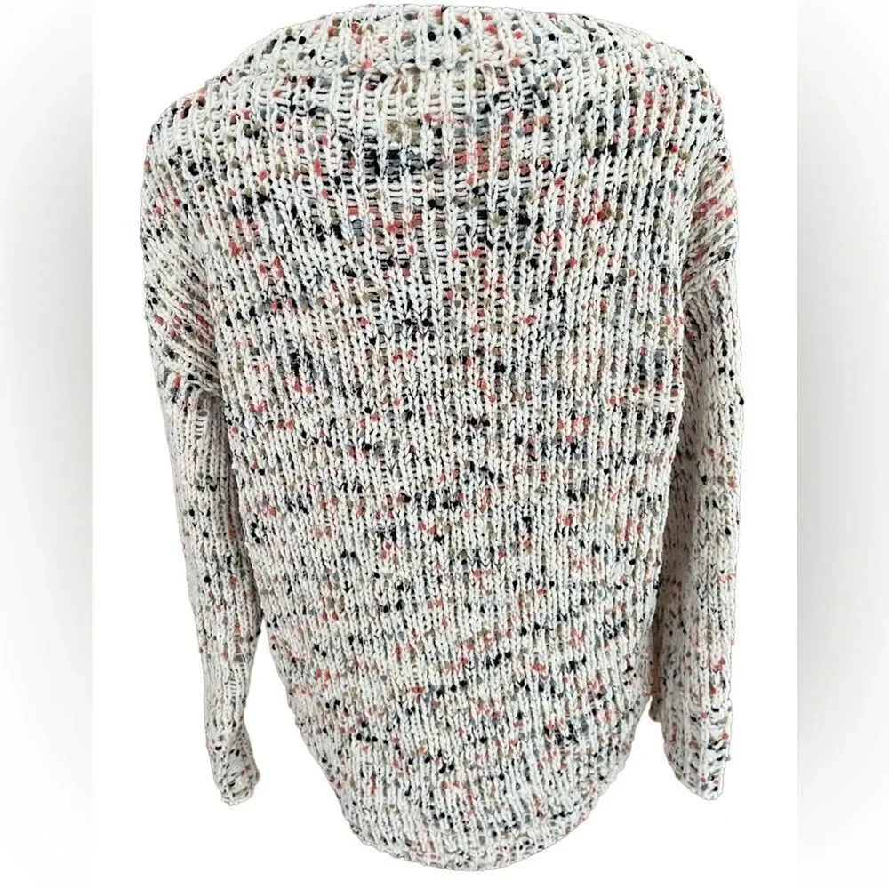 Anthropologie Harper Heritage crew neck multicolor knit sweater size M